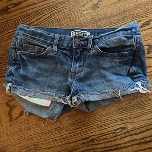 Roxy Jean Shorts. size 0